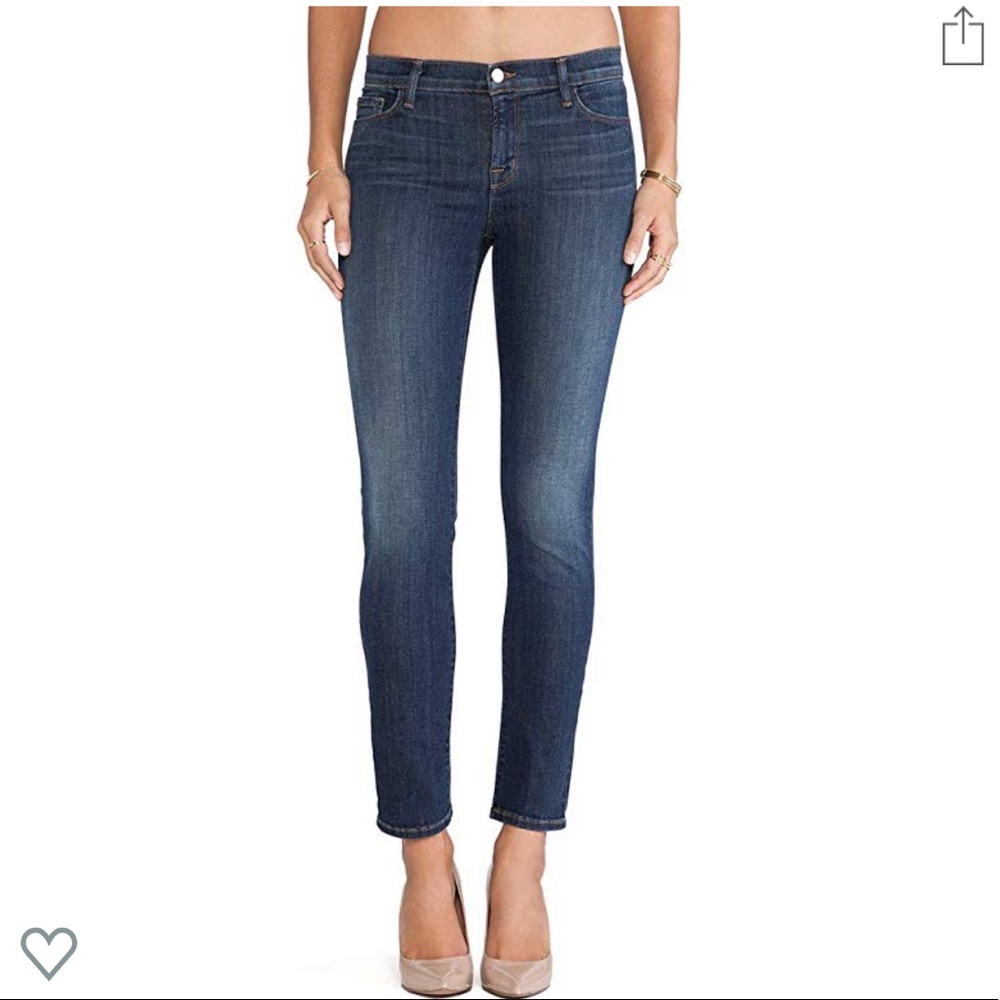 J Brand Mid-rise Skinny Leg Storm Jeans (Size 27)!
